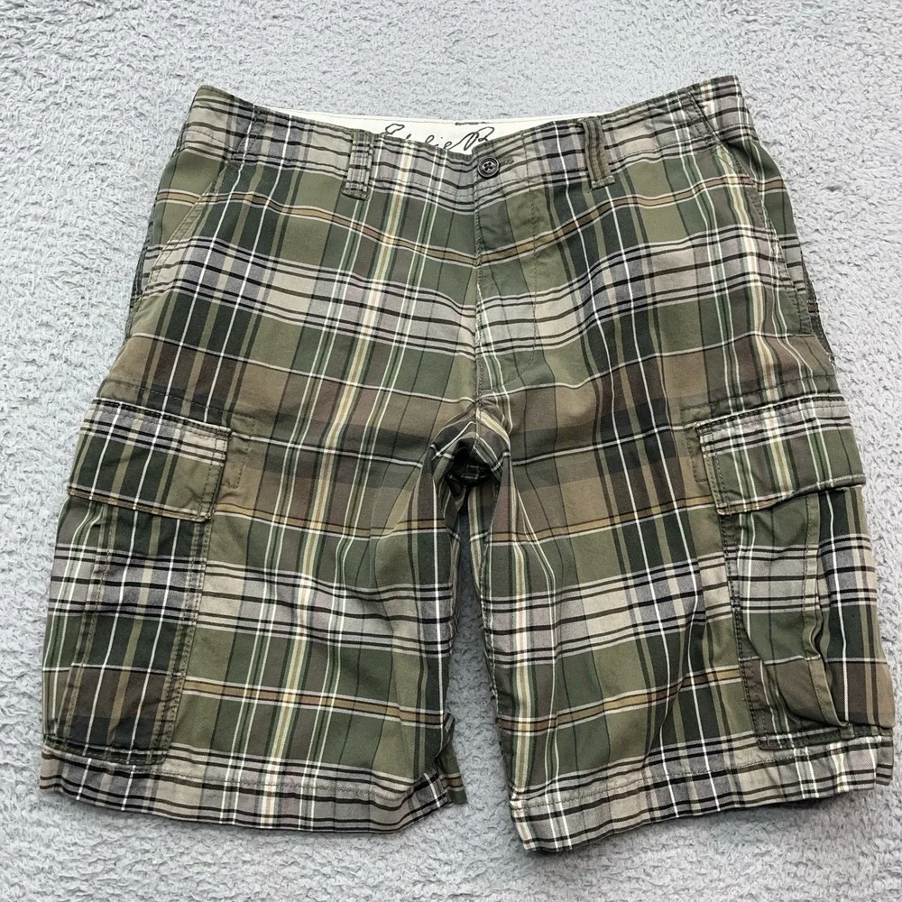 Plaid Shorts LOT OF 3 Mens 33/34 Nike Golf Dri-Fit Eddie Bauer Cargo, Grand Slam